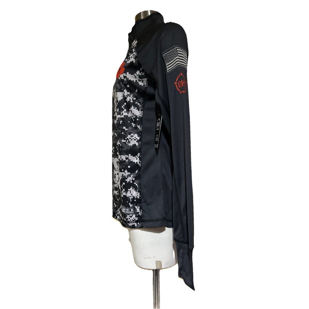 New Clemson Tigers Pullover Womens M Digital Camo  Stretch 1/4 Zip OHT Colosseum - Picture 6 of 9
